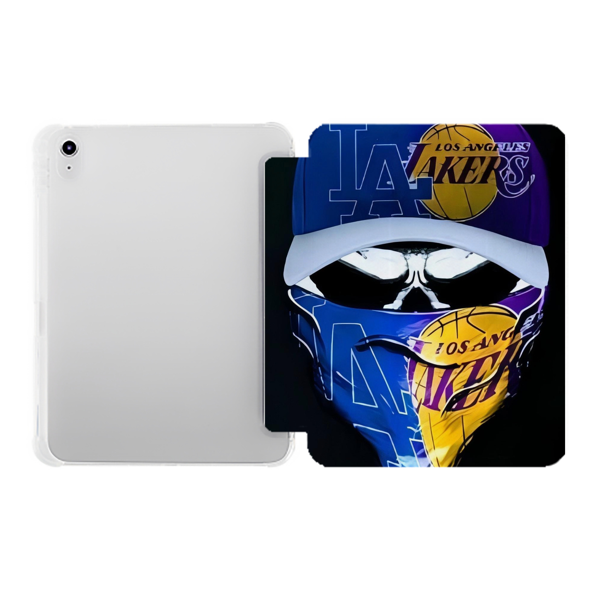  Premium Tri-Fold PU Leather & Silicone IPad Case With Pencil Slot – Fits 9.5,10.5,10.9 – Adjustable Stand, Slim, Protective